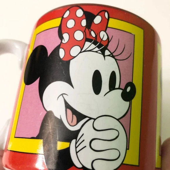 Vintage Minnie Mouse Faces Ceramic Mug Disney - Picture 14 of 14